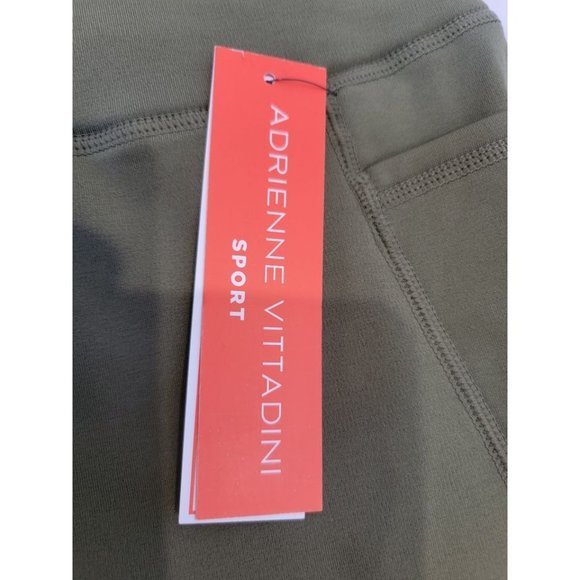 X-Large Green Leggings‎ Adrienne Vittadini 7/8 Ankle High Rise Waist Cozy Fleece - Picture 3 of 10